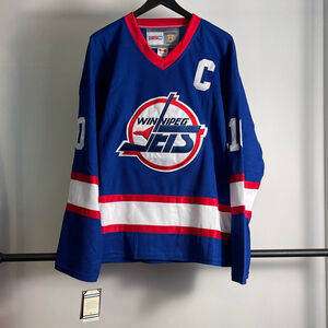 Men's CCM Winnipeg Jets Hawerchuk Hockey Jersey various sizes